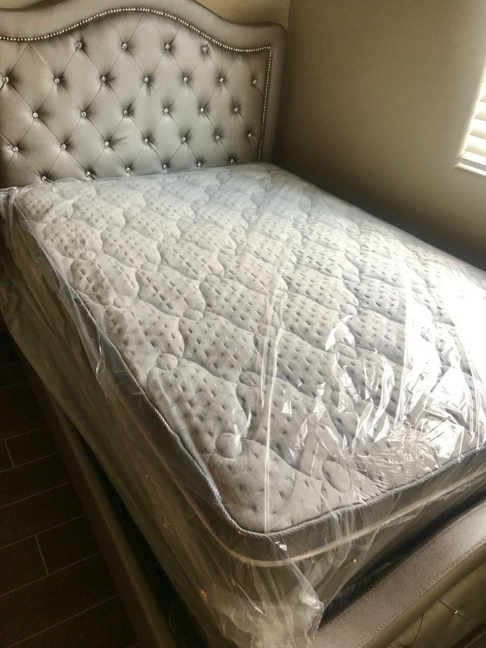 Brand New Queen Size Pillow Top Mattress with Free Box Spring Included