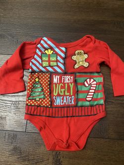 Boys Or Girls Ugly Christmas Sweater Shirt Size 12 Months #12