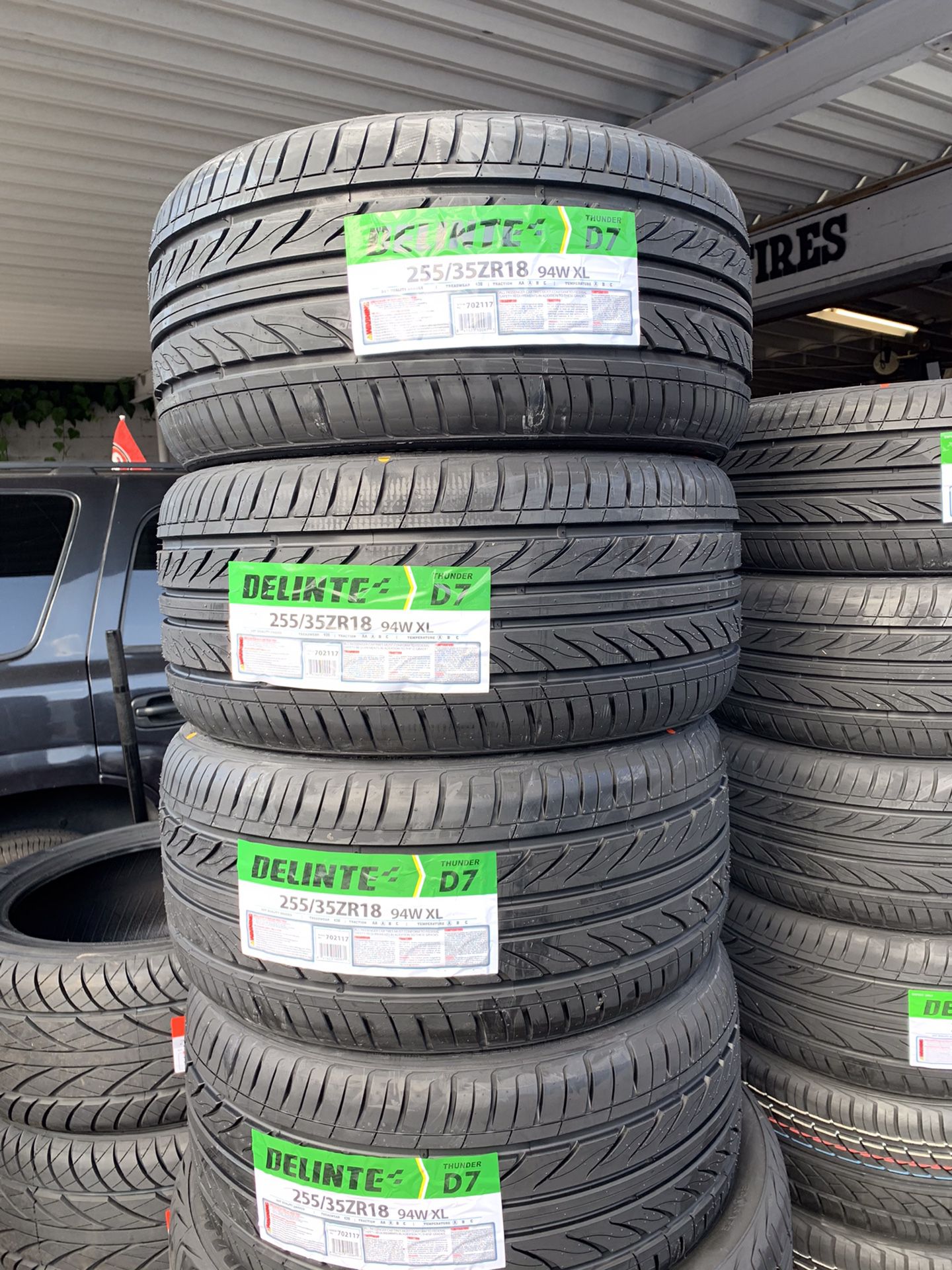 255/35R18 - $179.00 + tax for (2) installed REAR TIRES FOR MERCEDES, BMW, AUDI, LEXUS, AND OTHER SPORT VEHICLES