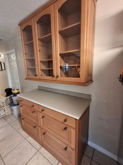 Two Piece Kitchen Cabinet