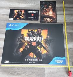 Call of Duty COD posters! Set of 3! Large ~36" inches wide x 26" inches tall++