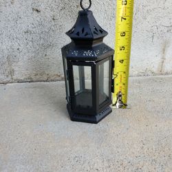 8 inch Black Metal Lanterns