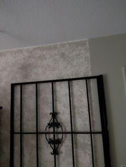 Iron security door with frame