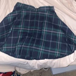 Plaid School Skirt 