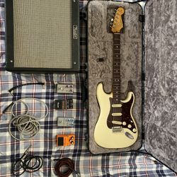Stratocaster Setup With Amp 