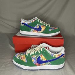 Nike Dunk Low Foam Finger GS 7Y DZ5299-300 Sneakers 7M/8.5W Green