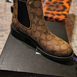 Brand New Never Worn Coach / & Army Fatigue Boots