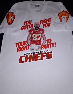 Custom Travis Kelce Chiefs Shirt Size Large 
