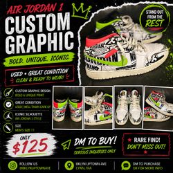 Air Jordan 1 Custom Graphic