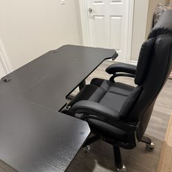 Standing Desk And Office Chair
