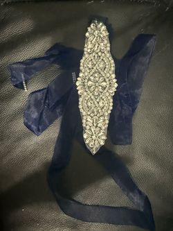 Navy Blue Wedding Belt