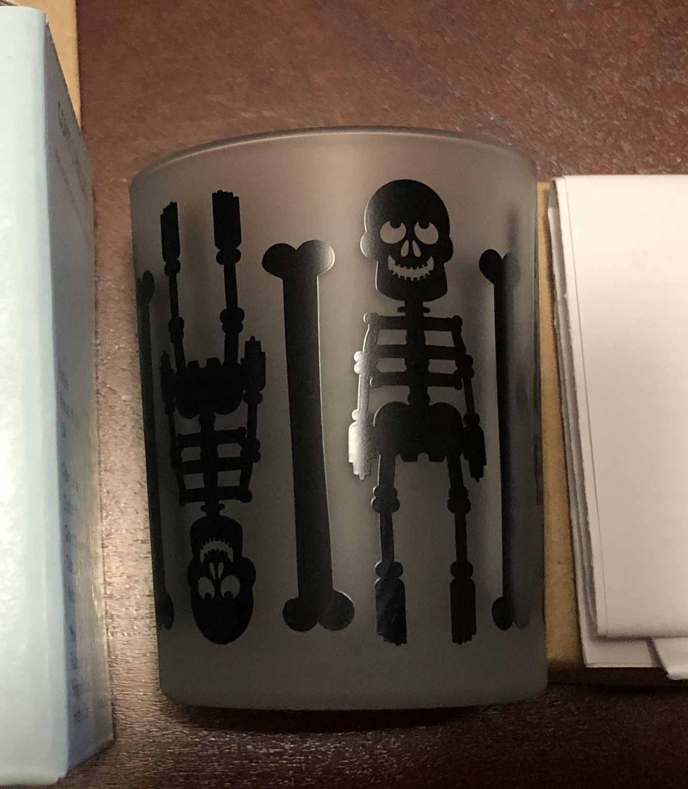 PartyLite Halloween Skeleton Votive Holder - NEW