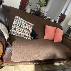 leather sofa