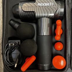Rexbeti Massage Gun Deep Tissue - Multiple Attachments 