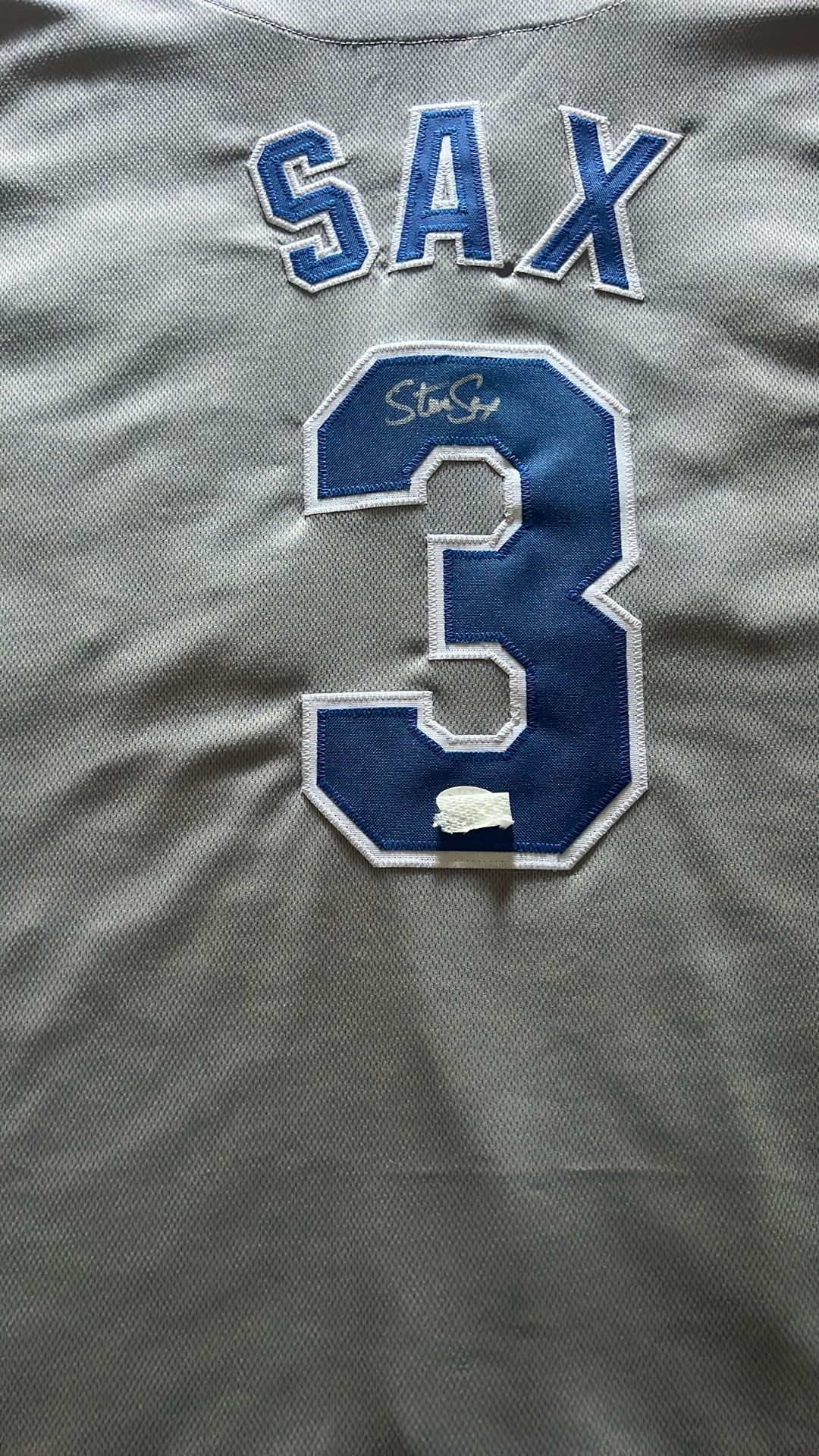 Steve Sax Autographed Jersey