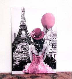 Eiffel Tower Wall Art Paris Canvas💕💕please read description