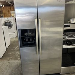 Whirlpool Stainless Refrigerator - 35.5 W 33.5 D 69.75 H