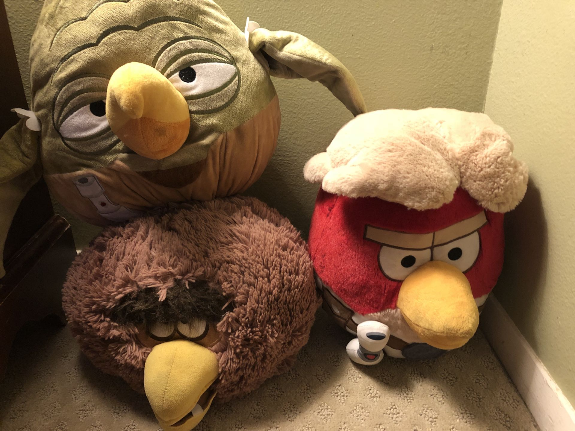 Angry birds Star Wars LARGE PLUSH LOT