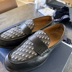 CHRISTIAN DIOR Calfskin Oblique Blake Loafers