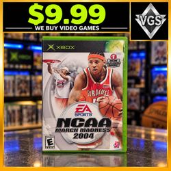 NCAA March Madness 2004 Microsoft Xbox Basketball Video Game with Manual Tested