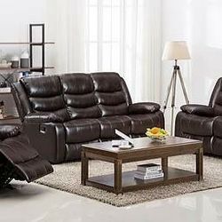 Miami 3pc Reclining living room Sets Brown

