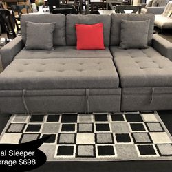 New Sectional Sleeper With Storage 