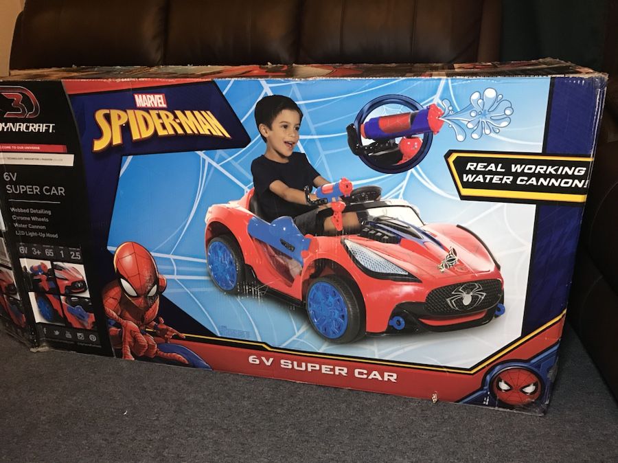 SPIDERMAN Super Car 6Volt BatteryPowered RideOn