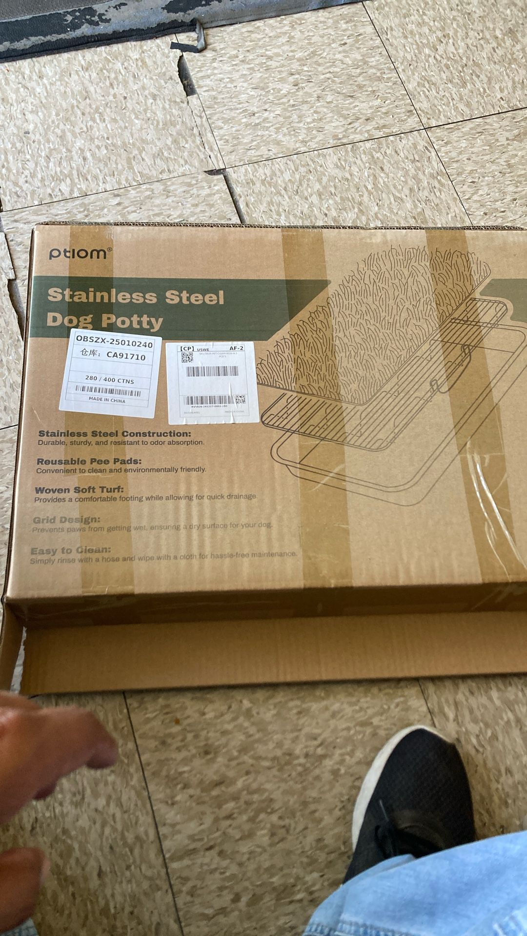 Stainless Steel Dog Potty