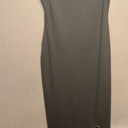 Heart & Hips gray fitted maxi dress, size S  