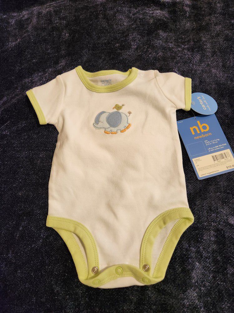 Brand New Baby Girl Clothes. Sleeper.  Onesie. Sleep And Play. With Tag Still On. 0-12 Months