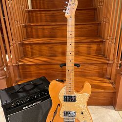 Fender MIM 72 Reissue Thinline Telecaster w/ Acoustic Guitar Amp