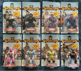 WWE Superstars Retro Action Figure Set of 8