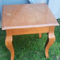 Solid Wood End Table - $25