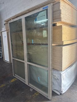 Window 6x7 NEW $260 Almond/Beige (some dents) Tempered Glass