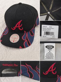 Mitchell & Ness Atlanta Braves Hot Head Pro Pinch Snapback Hat OSFA