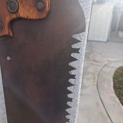 Almost 5 Foot Logging Saw Antique