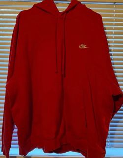 Red Nike Hoodie Size XXL