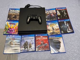 PS4 Pro 1TB + Games – Great Condition