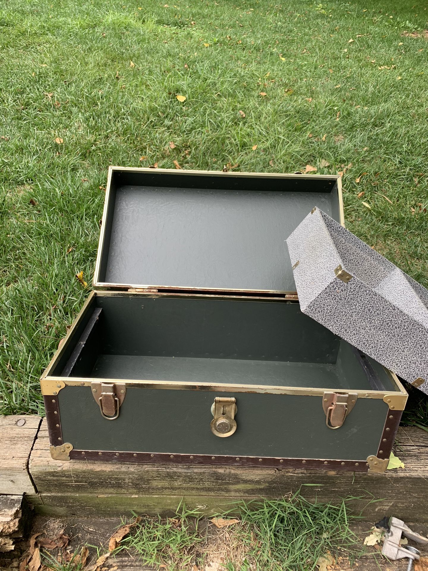 Antique Trunk With Tray