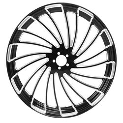 CUSTOM CHROME CCI 26" Front Wheel Rim Fit For Harley Touring Road King Road Electra Street Glide Ultra Limited 08-later Black Aluminum CNC Finish Cust