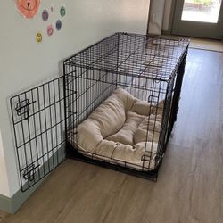 Large Dog Crate, Gate In Front And On The Side
