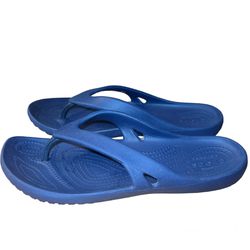 Crocs Kadee Women's Sz 10 Navy Blue Flip Flops,  Water Shoes, Beach Summer Slide