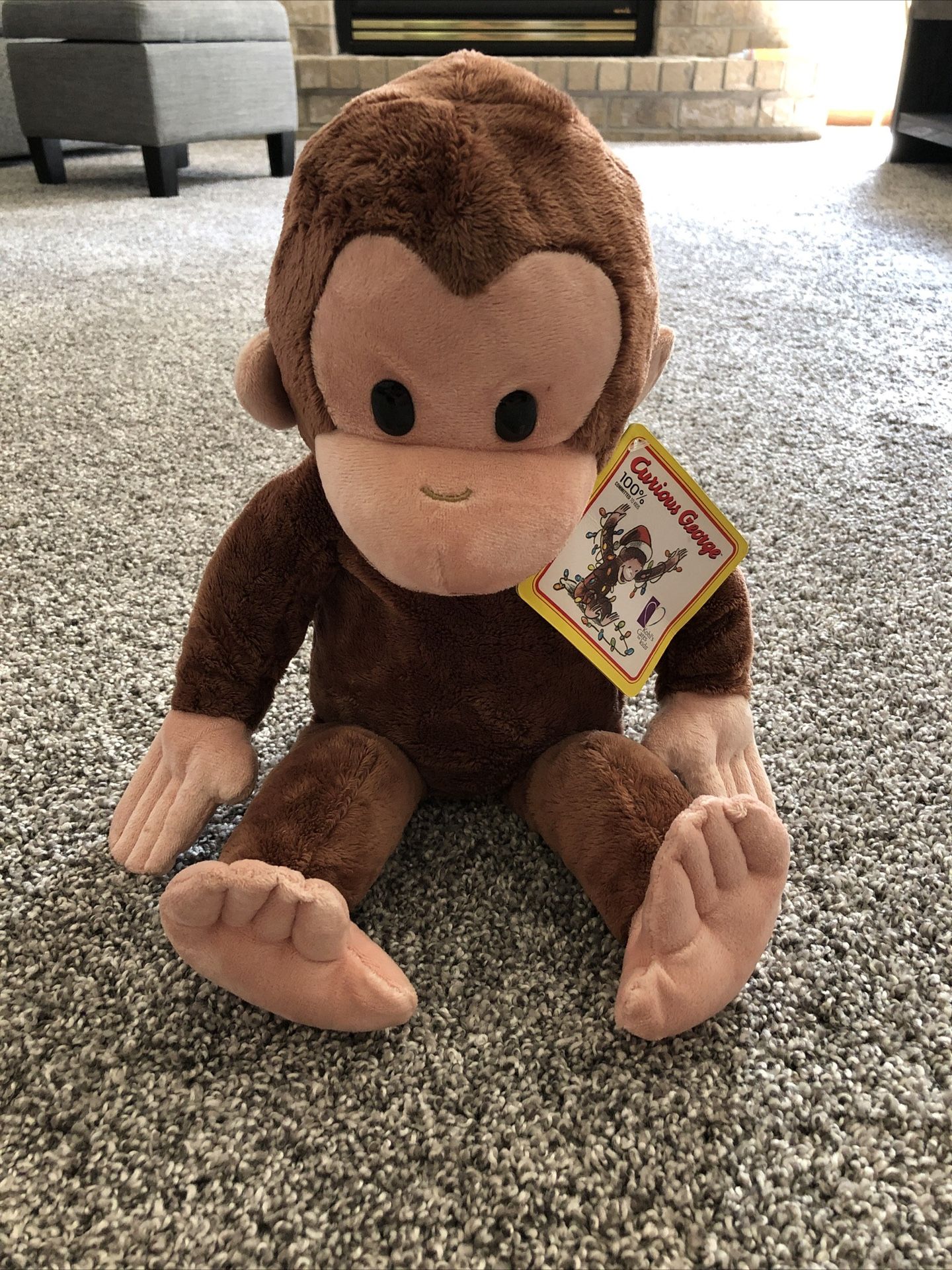 Kohls Cares - Curious George Plush Monkey, 15”, NWT