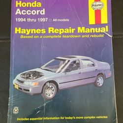 Haynes Repair Manual Honda Accord