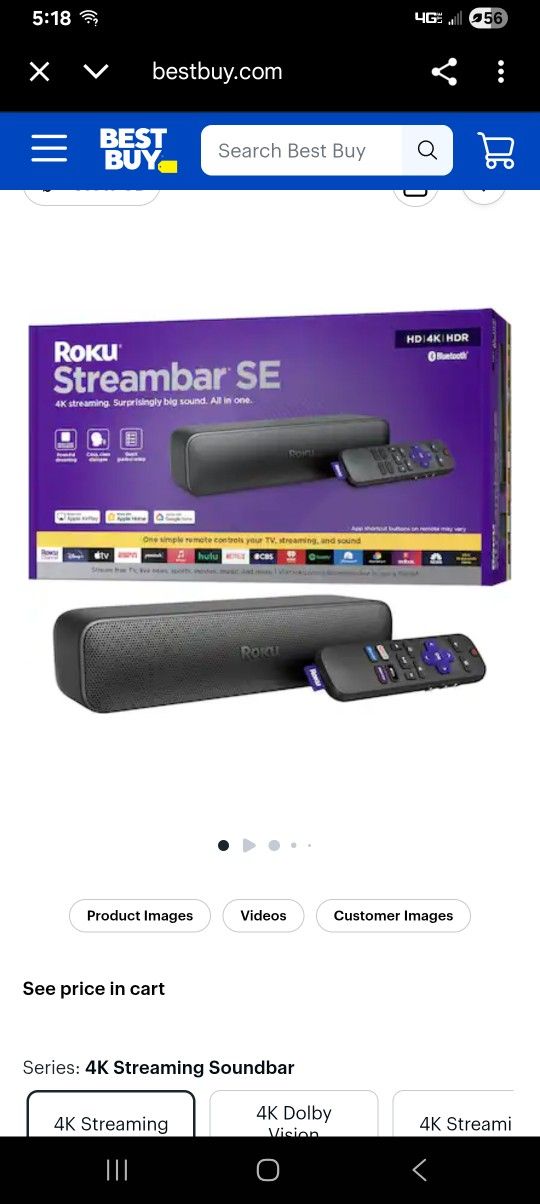 Roku Streambar SE New In BOX