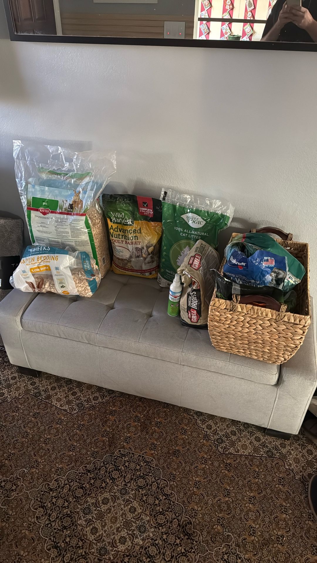 Rabbit Bedding And Food Bundle