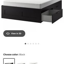 Queen IKEA Brimnes Bed Frame
