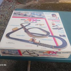 Vintage 1970's Aurora AFX Jackie Stewart Slot Cars W/Original Box + Instructions & 3 Cars