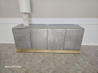 Silver and Gold Sideboard Cabinet Credenza