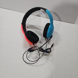 Nintendo Switch Gaming Headset Wired Brand PDP LVL40 Blue/Red